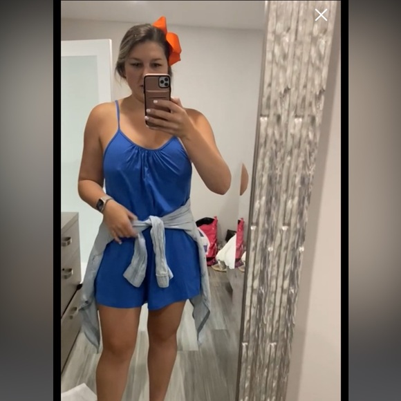 New Navy Sleeveless Romper Size Small - Picture 2 of 5